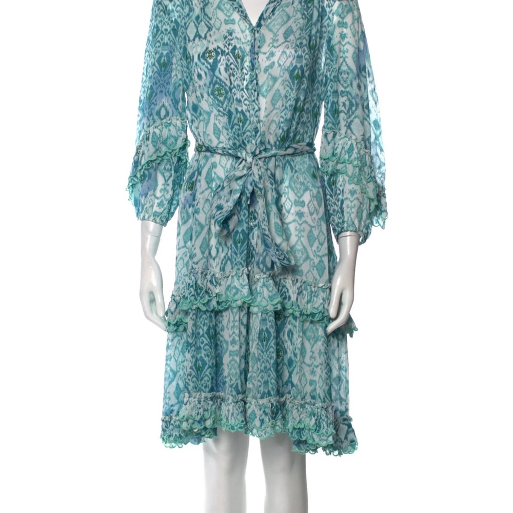 Miss June Paris // Birdie Mini Dress **Belt Not Included** - Blue // Size OS